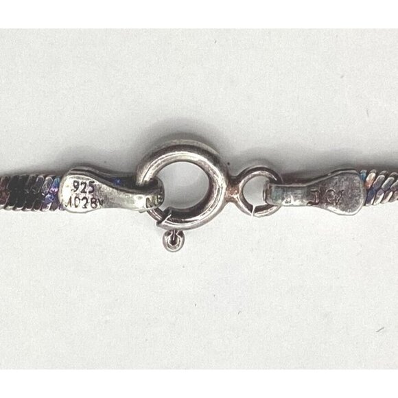 Sterling Silver Amethyst Necklace-Rose Gold-Vintage - Picture 4 of 5